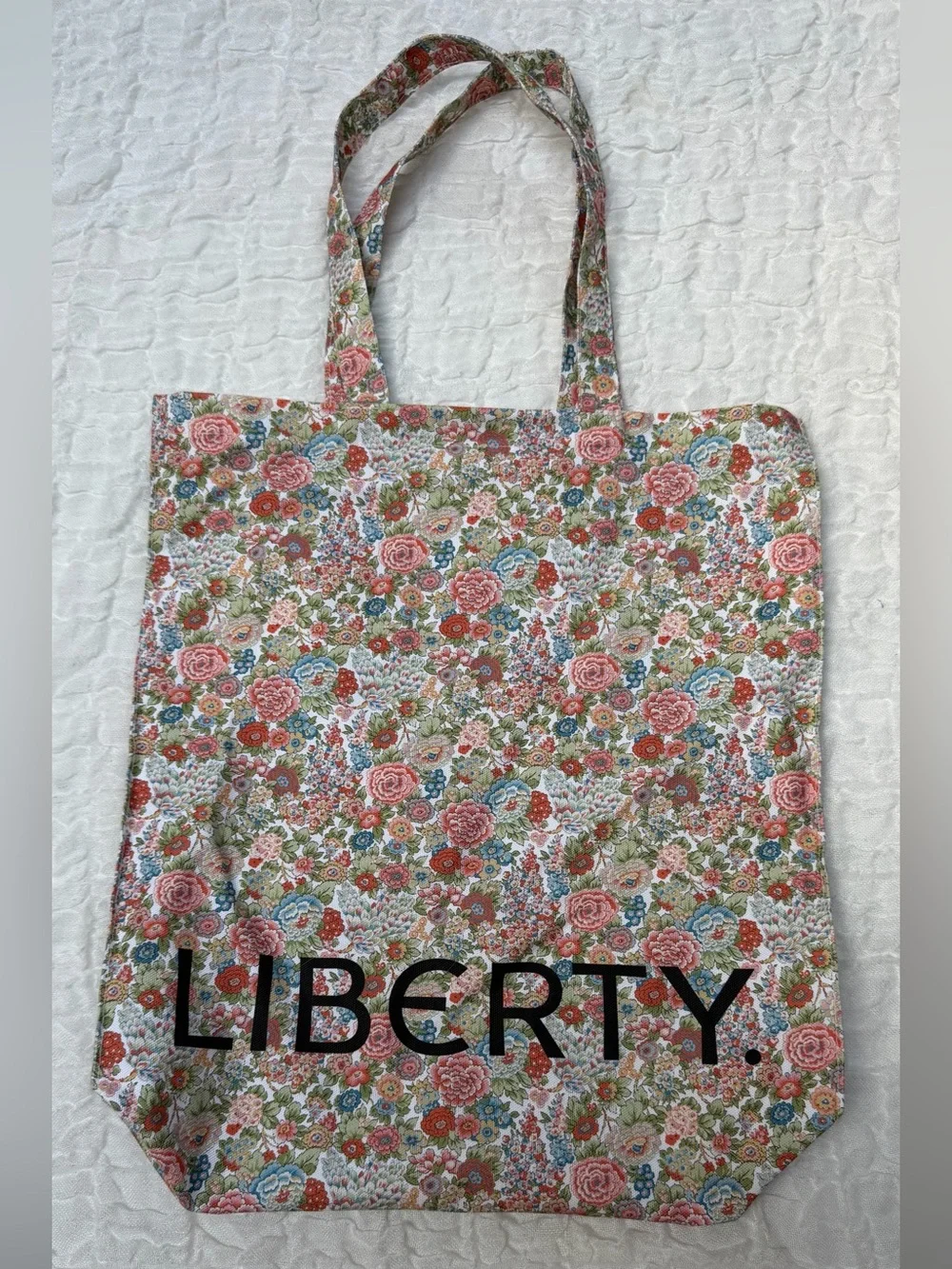 Liberty London Elysian Day Cotton Floral Print Cotton Tote